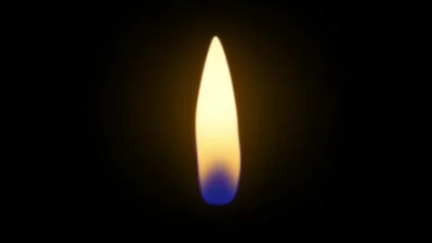 Realistic Red-Orange Flame Animation on Black Background Stock Footage 316016915