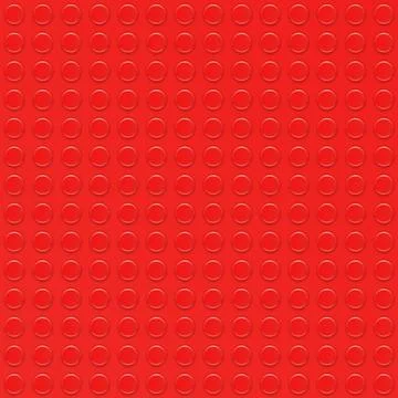 Realistic red plastik constructor seamless background. Vector illustration Stock Illustration