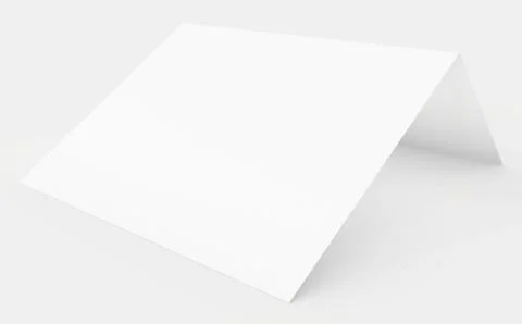Realistic render bend blank paper 스톡 일러스트