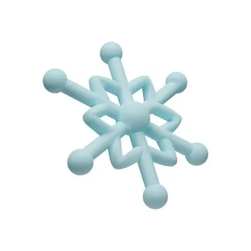 Realistic render snowflake vector illustration Stock Illustration
