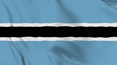 Realistic Republic of Botswana waving flag. Stock Footage 202574280