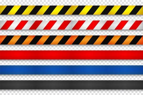 Realistic retractable caution belt. Crowd control strap barrier. Queue lines 库存插图
