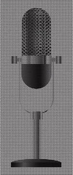 Realistic Retro Desk Mic Illustrazione stock