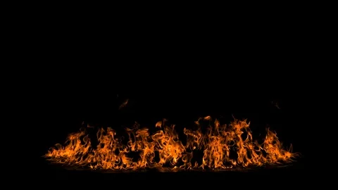 Realistic ring of fire on the floor 動画素材 122171497