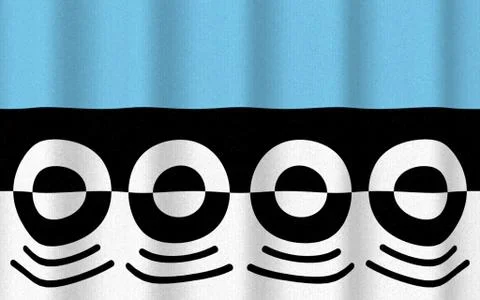 Realistic rippled flag of Digbeth Stock Illustration