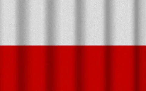 Realistic rippled flag of Thuringia Stock Illustration