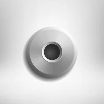 Realistic rivet isolated on gray background. Vector design element. イラスト素材