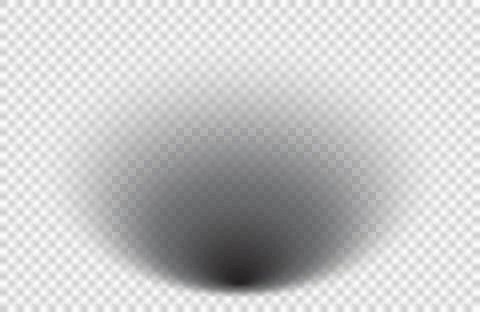 Realistic round and oval shadows Stock Illustration
