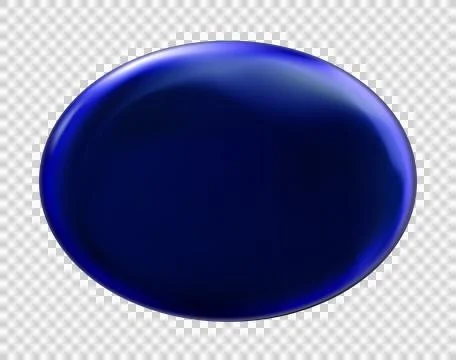 Realistic round blue plate isolated. dark circle frame. Stock Illustration