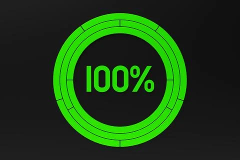 Realistic round color indicator set from bad to good for the interface. 3D il Stock Illustration