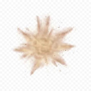 Realistic sand and dust explosion イラスト素材