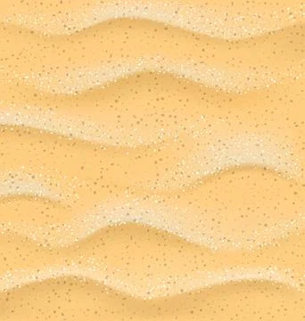 Realistic Sand Texture. Sandy Background.Summer Pattern Stock Illustration