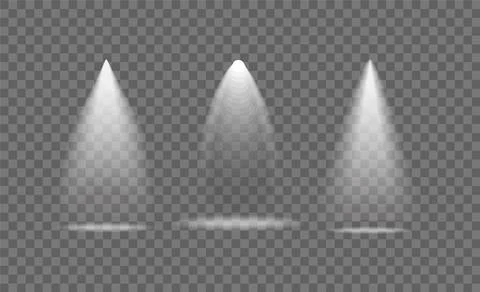 Realistic scene illumination Stock Illustration