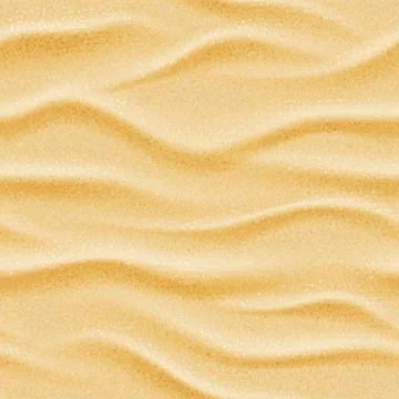 Realistic seamless vector beach sea sand background Stock Illustration