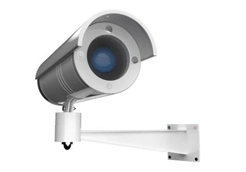Realistic Security camera set. CCTV surveillance system. Ilustración de archivo