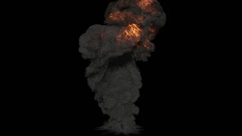 Realistic serial image of the explosion ... | Stock Video | Pond5