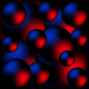 Realistic set of glass balls. Realistic 3D ball with transparent highlights a Stock Illustration