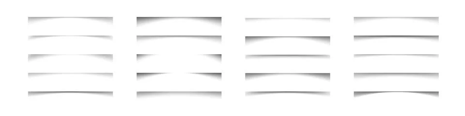 Realistic shadow box effect with light and shade. square shadow on paper Stock Illustration