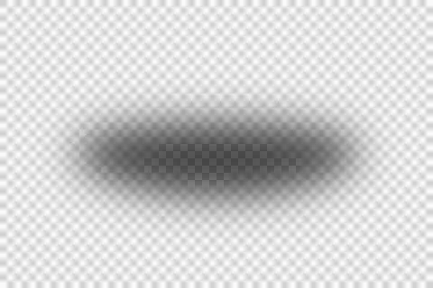 Realistic shadow effect on transparent background Illustrazione stock