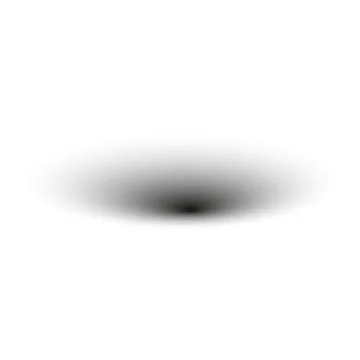 Realistic shadow set with round shapes. black shade effect. Isolated object. Illustrazione stock