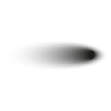 Realistic shadow set with round shapes. black shade effect. Isolated object. Illustrazione stock