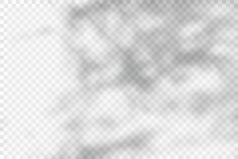 Realistic shadow transparent overlay Stock Illustration