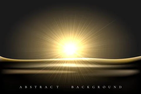 Realistic Shining Star Abstract background. Vector illustration Stock Illustration
