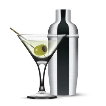 Realistic Silver Shaker Isolated On White イラスト素材