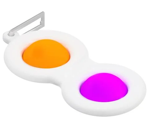 Realistic simple dimple trinket. 3D. Vector image Illustrazione stock