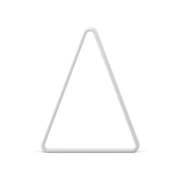 Realistic simple glossy triangle shape symbol traditional Christmas tree de.. Stock Illustration