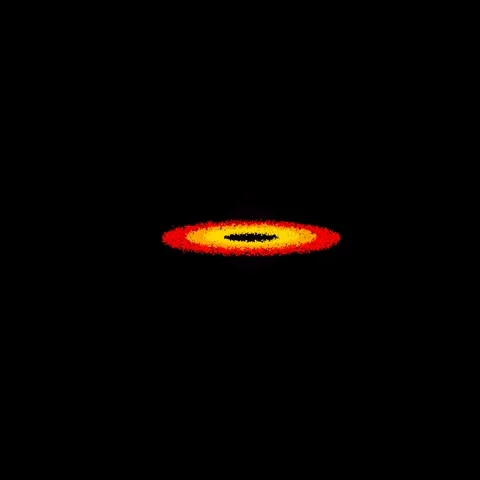Realistic simulation of a black hole accretion disk Vídeo Stock 334659742