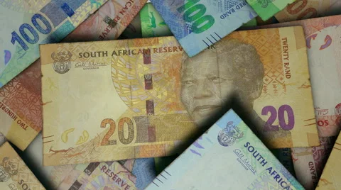 Realistic single notes scattered RAND ASSORTMENT view 2 Stock Footage 46410029