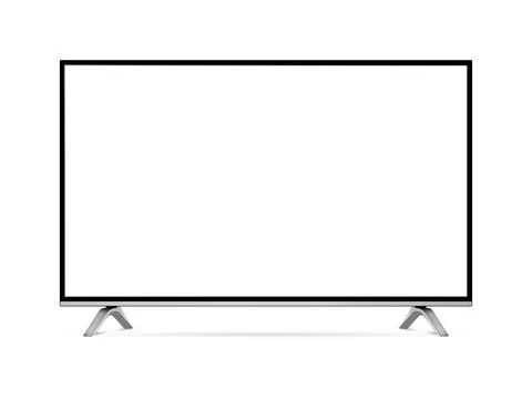 Realistic smart tv screen mockup Illustrazione stock