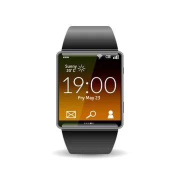 Realistic Smart Watch Illustration