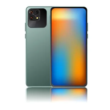 Realistic smartphone device Stock Illustration