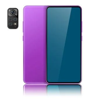 Realistic smartphone device Illustrazione stock
