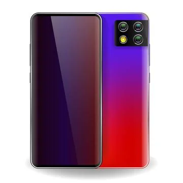 Realistic smartphone device Illustrazione stock
