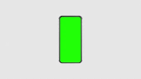 Realistic smartphone with empty screen on transparent background. Alpha channel. Stock Footage 168560868