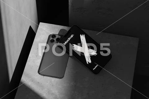 Realistic Smartphone Mockup Display PSD Template