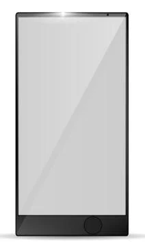 Realistic smartphone. Mockup. Vertical position. Vector illustra Illustrazione stock