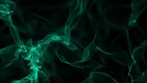 Realistic smoke on black background Illustrazione stock