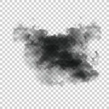 Realistic Smoke Cloud Stock Illustration