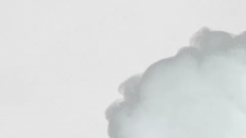 Realistic Smoke Overlay VFX Effect with Transparent Alpha Channel for Graphics 스톡 동영상 334162298