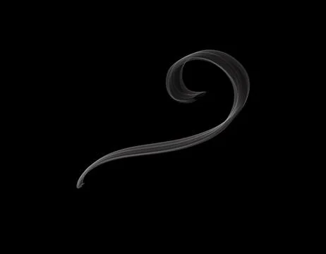 Realistic smoke shape on dark background ep03 Illustrazione stock