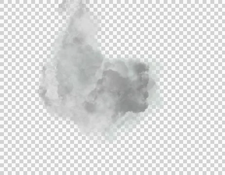 Realistic smoke shape isolated on transparency background ep07 Stock Illustration