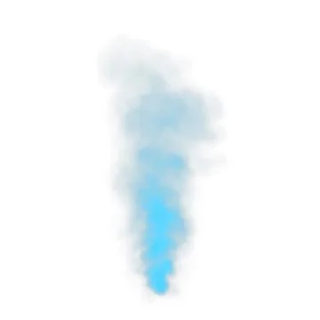 Realistic smoke.Isolated on white background. Illustrazione stock
