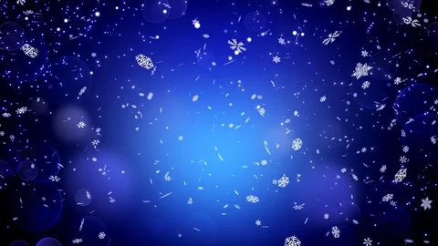 Realistic snow in 4K. Abstract winter background. Stock Footage