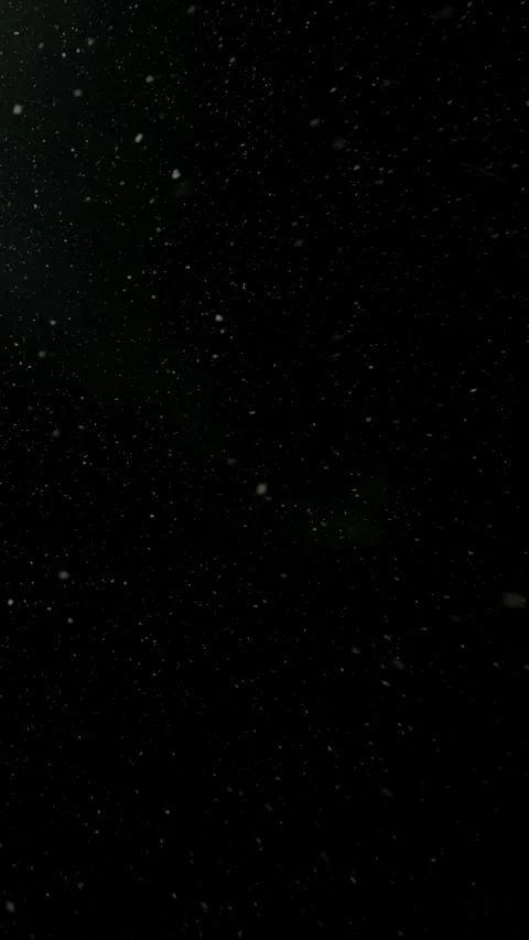 Realistic Snow Falling on a Dark Background. Blurry Snow Stock Footage 346688361