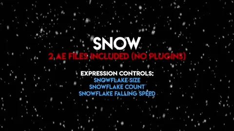Realistic Snow Loop Project File Stock After Effects
