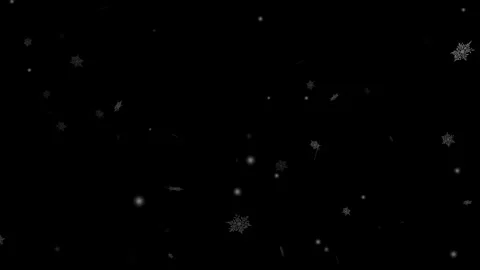 Realistic Snowfall 4K UHD Video Overlay with Falling Snowflakes for Winter .. Stock Footage 344840484